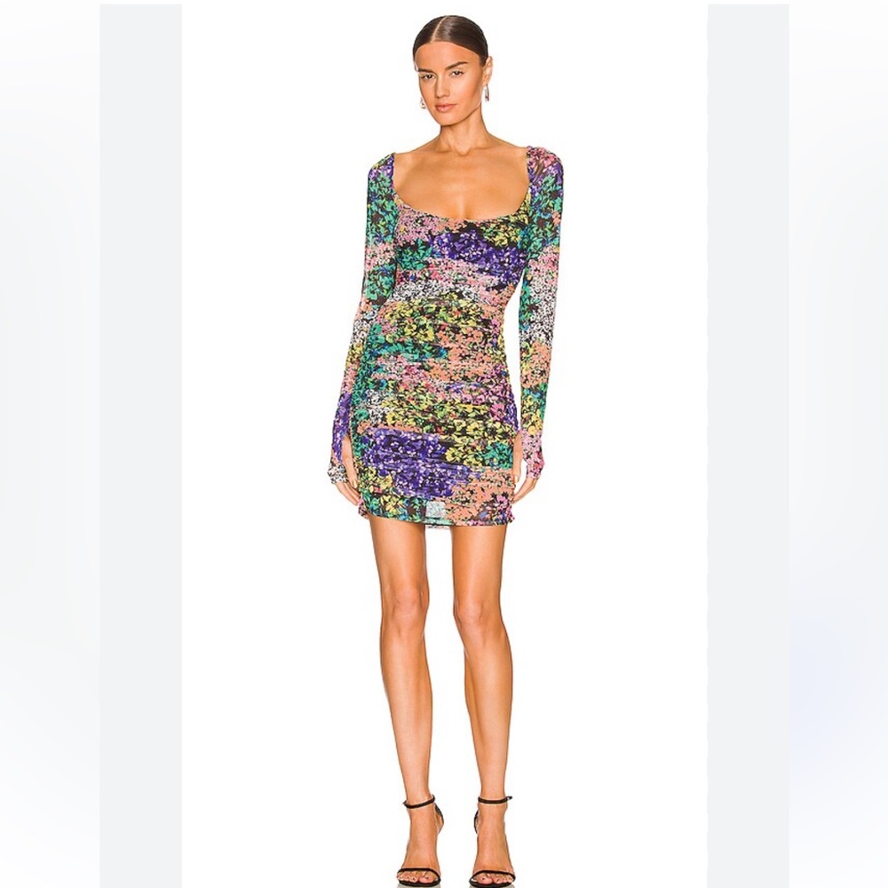 AFRM Leona Dress in Patchwork Floral